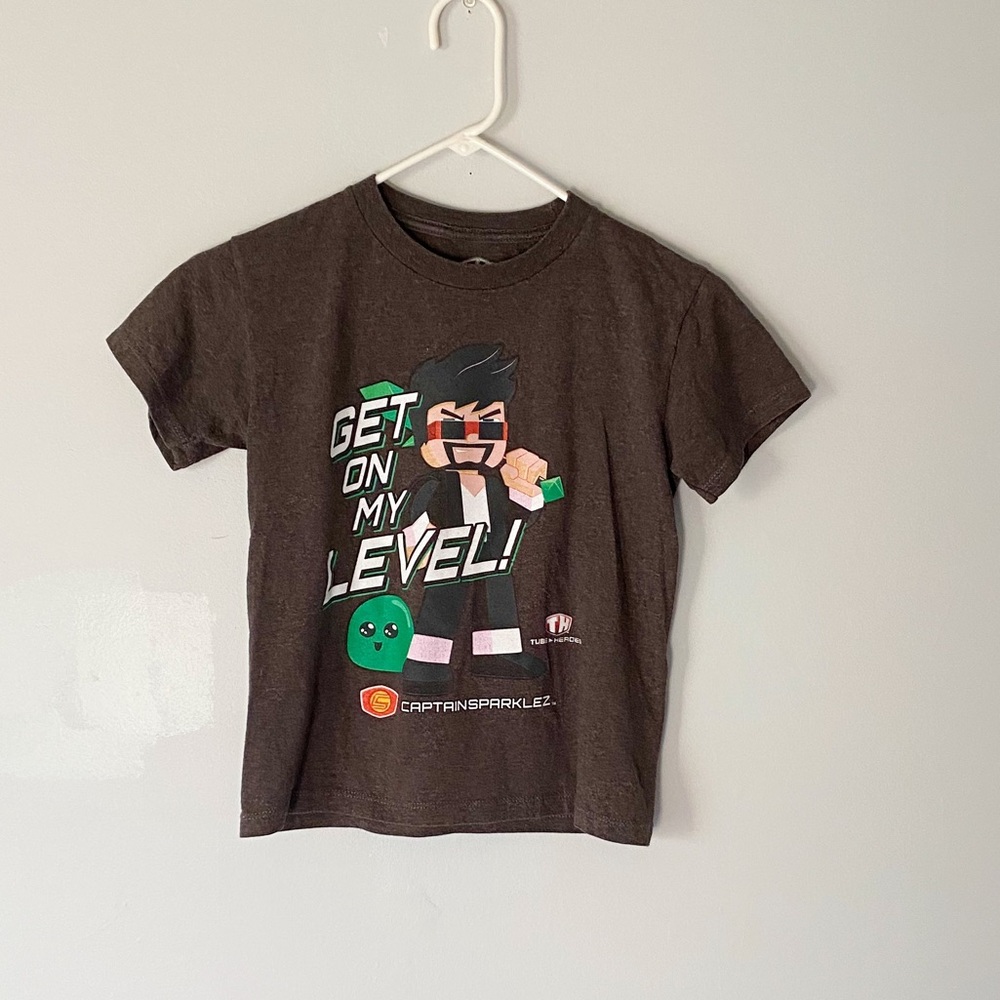 Tube Hero’s "Get On My Level!" Minecraft Short Sleeve Tee